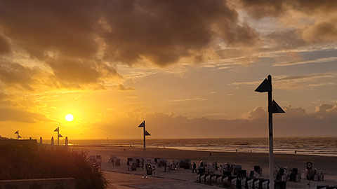Sonnenuntergang auf Norderney