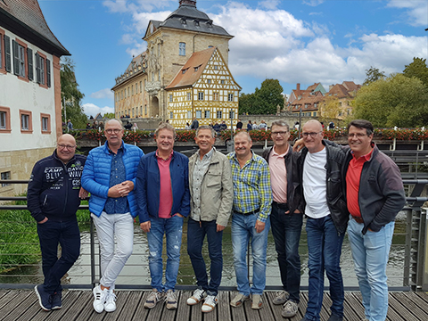 Vor dem historischen Rathaus
