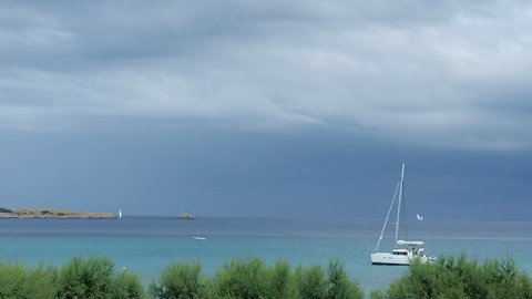 Gewitter über dem Meer